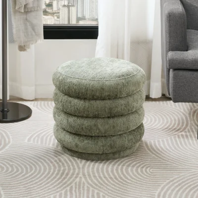 The Range Mila Ottoman Stool - Green