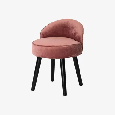 The Range Rectangular Stool - Pink