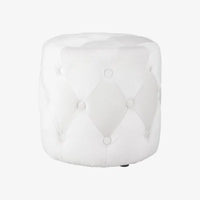 The Range Oyster Button Stool - White