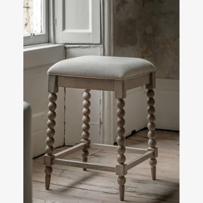 Rose & Grey Frances Bobbin Upholstered Stool