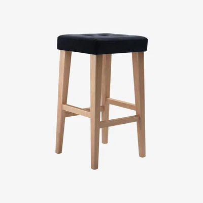 Sofa.com Buttons Tall Stool in Pitch Smart Cotton - sofa.com