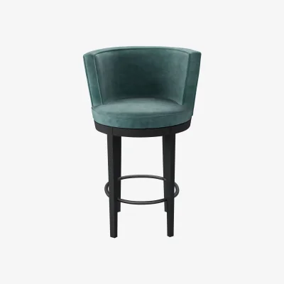 Sofa.com Margaux Tall Stool Stool in Santorini Easy Care Velvet - sofa.com