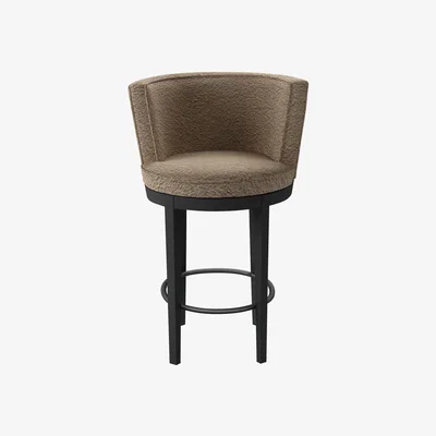 Sofa.com Margaux Tall Stool in Champagne Luxe Boucle - sofa.com
