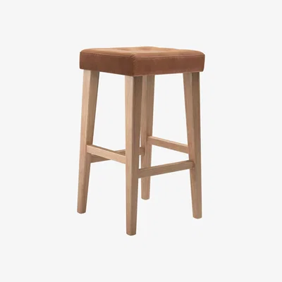 Sofa.com Buttons Tall Stool Stool in Cinnamon Smart Velvet - sofa.com