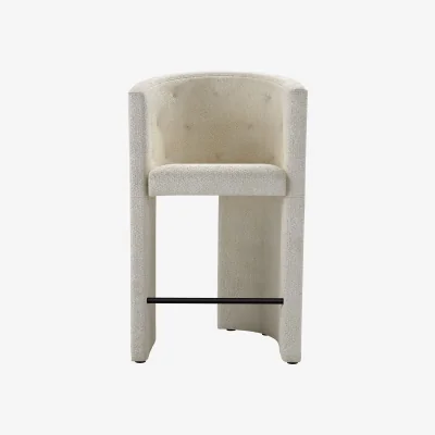 Sofa.com Coco Tall Stool Stool in Oyster Luxe Boucle - sofa.com