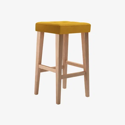 Sofa.com Buttons Tall Stool in Mango Brushed Linen Cotton - sofa.com