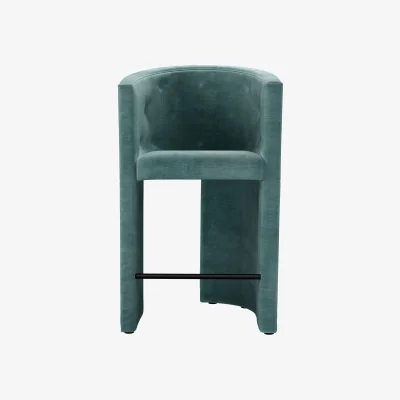 Sofa.com Coco Tall Stool Stool in Santorini Easy Care Velvet - sofa.com
