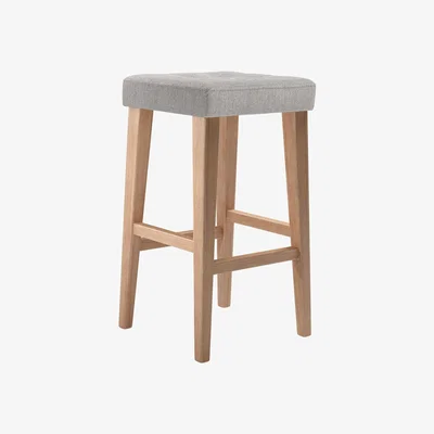 Sofa.com Buttons Tall Stool in Rye Baylee Viscose Linen - sofa.com
