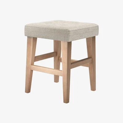 Sofa.com Buttons Short Stool in Jasmine Silky Jacquard Weave
