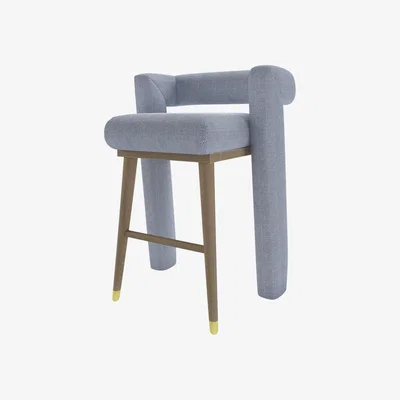 Sofa.com Fonda Tall Stool in Uniform House Herringbone Weave - sofa.com