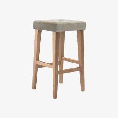 Sofa.com Buttons Tall Stool in Salted Caramel Plush Tweed Boucle - sofa.com