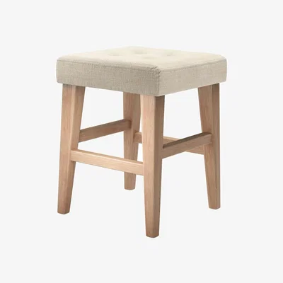 Sofa.com Buttons Short Stool in Chantilly Aquaclean Clever Chenille
