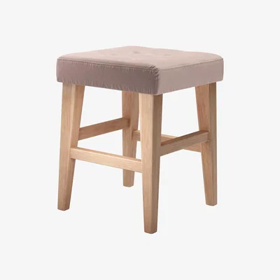 Sofa.com Buttons Short Stool in Orchid Cotton Matt Velvet - sofa.com