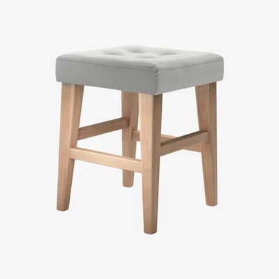 Sofa.com Buttons Short Stool in Wishing Well Organic Smart Cotton