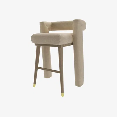 Sofa.com Fonda Tall Stool in Shearling Hygge Chunky Weave