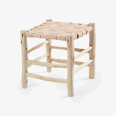 Sazy Shoreham Woven Stool, Natural, M