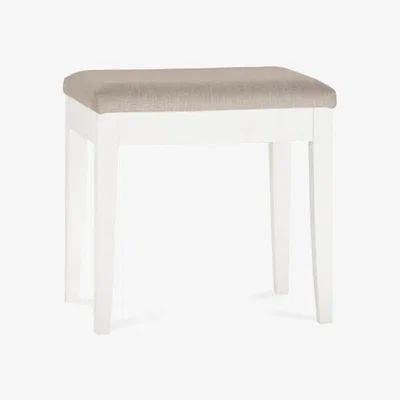 Teddy Beau Bentley Ashby White Stool