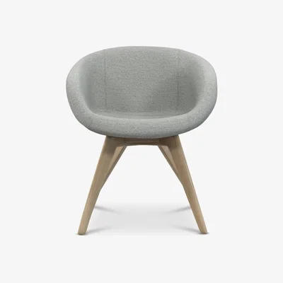 Tom Dixon Tom Dixon - Scoop Chair Low Back Natural Leg Hallingdal 65