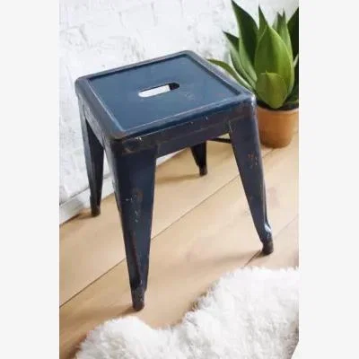 Urban Outfitters Urban Renewal Vintage Factory Stool - Blue ALL at Urban Outfitters