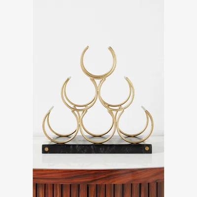 Anthropologie Mother-of-Pearl Inlay Wine Rack