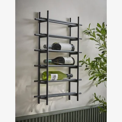 Cox and Cox Industrial Wall Mounted Wine Rack