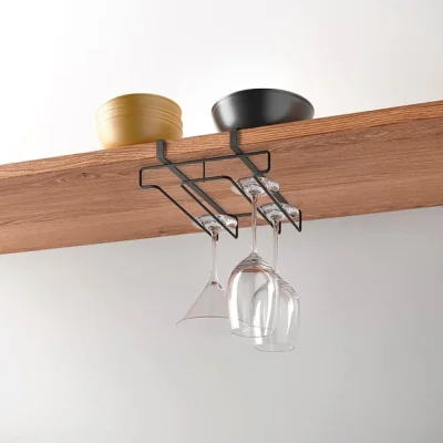 Dunelm Metaltex My Glass Lava Wine Glass Rack