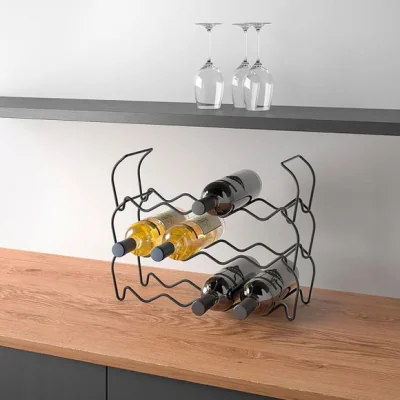Dunelm Metaltex Stackable 12 Bottle Wine Rack