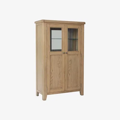Furniture123 Smoked Oak Drinks Cabinet