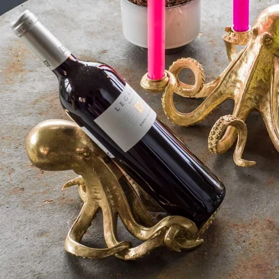 Graham & Green Gold Octopus Wine Holder