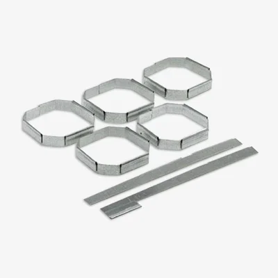John Lewis RTA Galvanised Steel Wine Rack Clips, Pack of 5