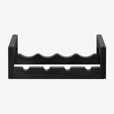 Nordic Nest Massproductions Silo stapelbart wine rack Black oiled box