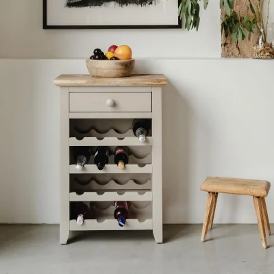 The Range Florence Wine Rack with Drawer - Truffle