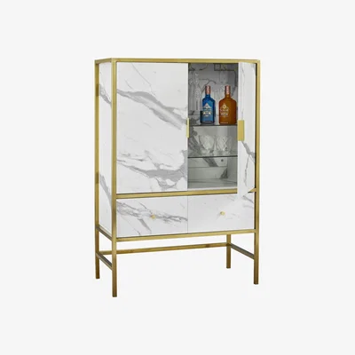 The Range Monaco Wine Cocktail Cabinet - White