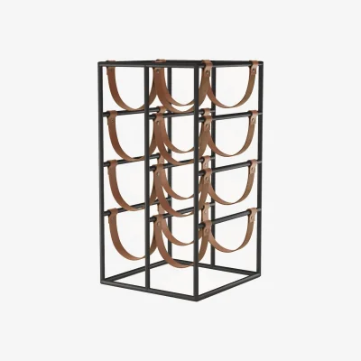 Westwing Leather Wine Rack Umanoff
