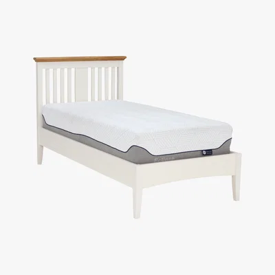Barker and Stonehouse Carrington Single Bedframe, Ivory and Oak