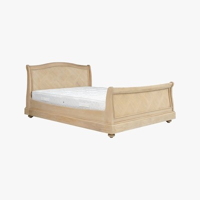 The Cotswold Company Ashwicke Grey Painted 6ft Super King Sleigh Bed