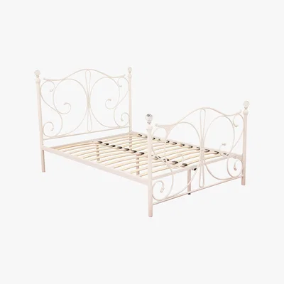 Dunelm Florence Metal Bed Frame White