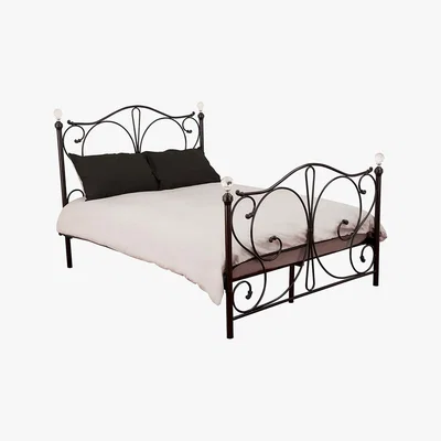 Dunelm Florence Metal Bedstead Black