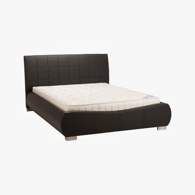 Dunelm Dorado Black Faux Leather Bed Frame Black