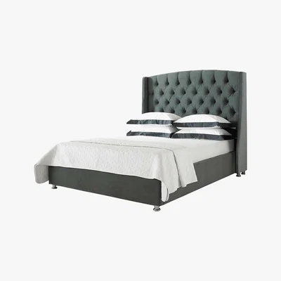 Dunelm Buckingham Ottoman Bed Frame Dark Grey