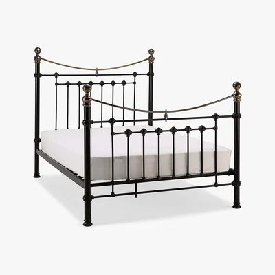 Dunelm Evie Black Bedstead Black