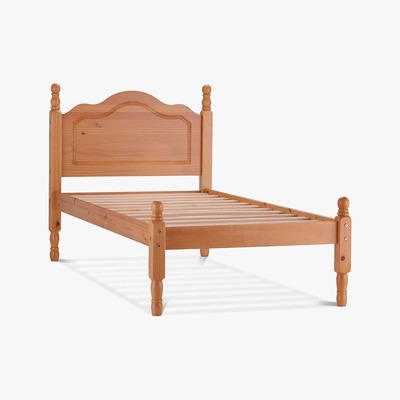 Dunelm Sol Pine Bedstead Brown