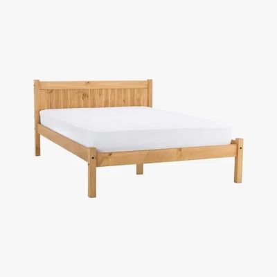 Dunelm Maya Small Double Bedstead Brown