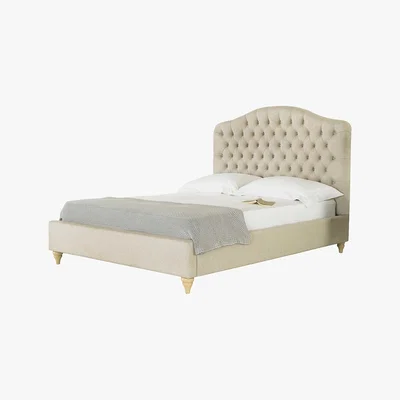 Dunelm Balmoral Chesterfield Bed Frame Beige