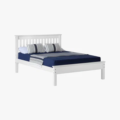 Dunelm Monaco White Low Foot End Bedstead White