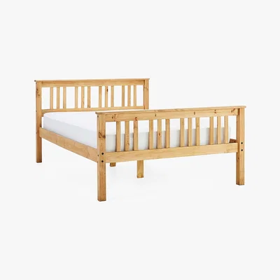 Dunelm Antique Shaker Bed Frame Natural