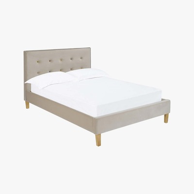 Dunelm Camden Fabric Bed Frame Grey