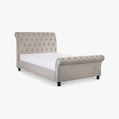Dunelm Ravello Upholstered Bed Frame Grey