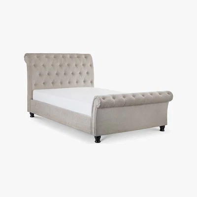 Dunelm Ravello Upholstered Bed Frame Grey