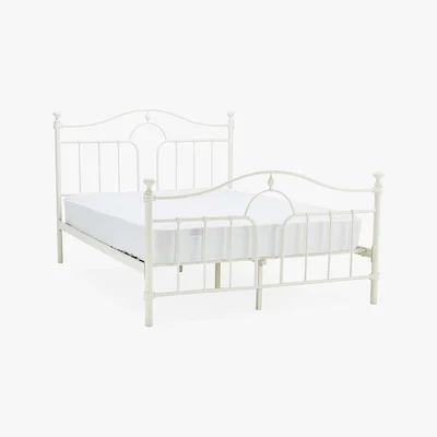 Dunelm Keswick Cream Metal Bed Frame Cream